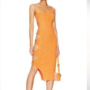 Superdown Gracie Cut Out Dress - Tangerine